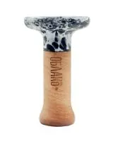 Чаша глиняная Облако Phunnel S Glaze (Бело-черный мрамор)