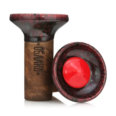 Чаша глиняная Облако Flow (Красный на джеме)