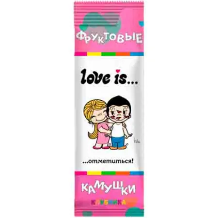 Драже Love is 12г Клубника