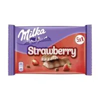 Шоколадный батончик Milka Riegel 182,5г Choco Erdbeer Strawberry