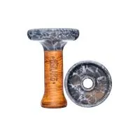 Чаша глиняная Облако Phunnel L Glaze (Серо-белый мрамор)