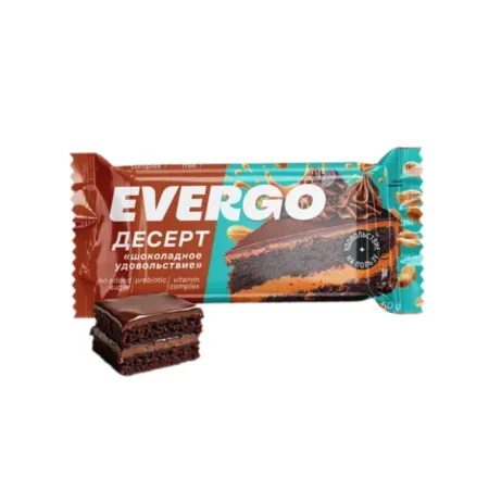 Пирожное протеиновое Evergo 50г Шоколадное удовольствие
