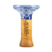 Чаша глиняная Облако Phunnel M Glaze (Сине-белый мрамор)