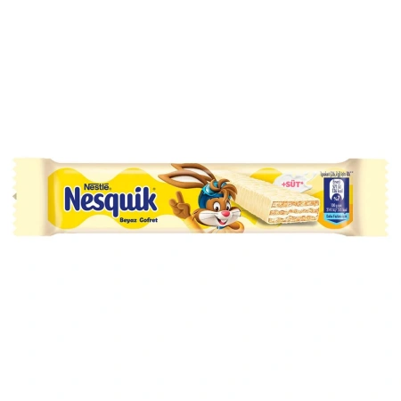 Приобрести Вафельный батончик Nesquik 26,7г в белом шоколаде с доставкой в СПБ